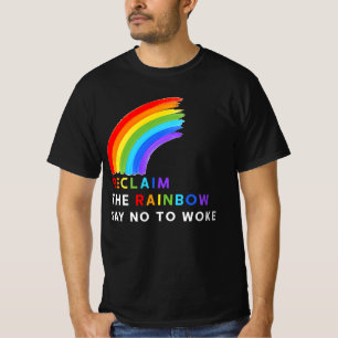 Återkalla regnbågen att säga nej till Woke LGBT Le T Shirt