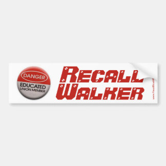 Återkalla Scott Walker Klistermärke