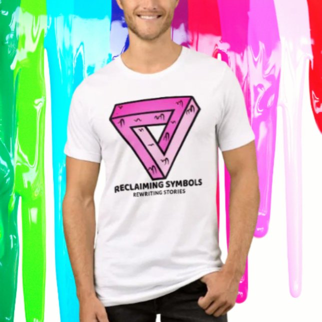 Återkalla symboler Skriv om artiklar Rosa triangel T Shirt (Skapare uppladdad)