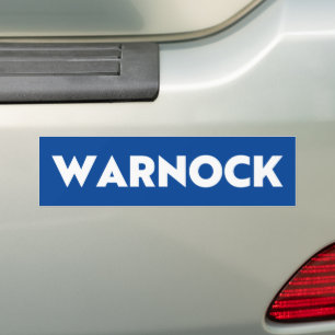 Återkalla Warnock Georgia Senate blåvit Bildekal