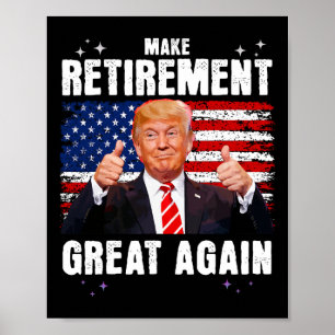 Återkallad 2025 Pension 2025 Retiring 2025 Trump G Poster