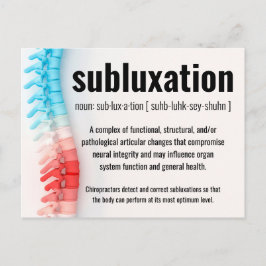 Återkallande/reaktivering av subluxation-chiroprak vykort