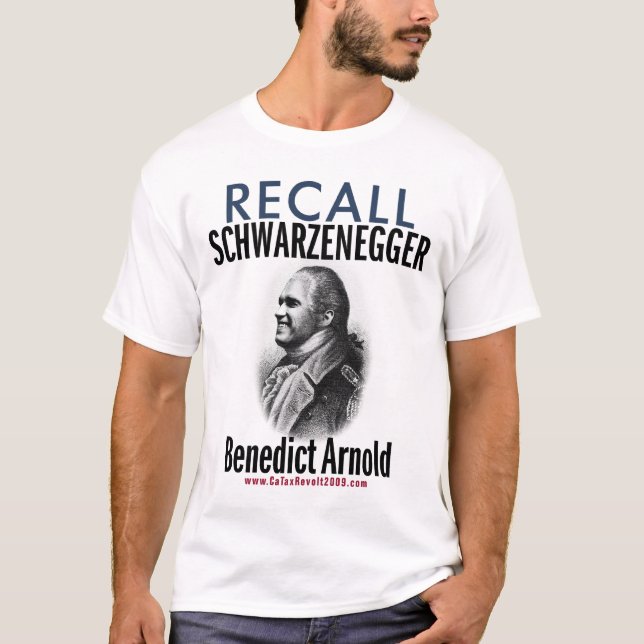 Återkallelse Benedict Arnold - revoltnågot T-shirt (Framsida)