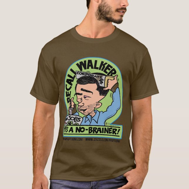 Återkallelsefotgängare i Wisconsin Tee (Framsida)