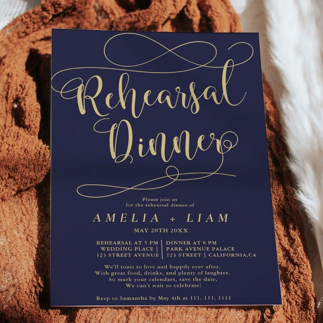 Återkallningsmiddag för kalligrafi av kalligrafi a inbjudningar (Skapare uppladdad)