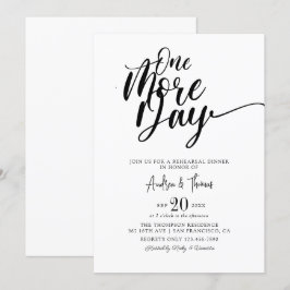 Återkallningsmiddag för klassiskt Elegant Inbjudningar