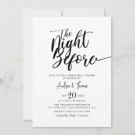 Återkallningsmiddag för klassiskt Elegant Inbjudningar