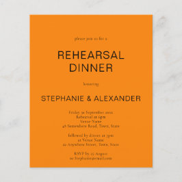 Återkallningsmiddag för Orange till hösten Inbjuda