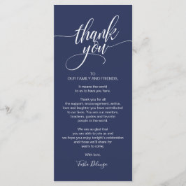 Återkallningsmiddag Tack för att du ställer in kor Program