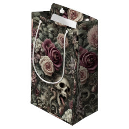 Återkommande i Ro - gotisk Blommigt Skull