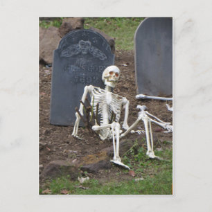 Återkommande Skeleton Vykort