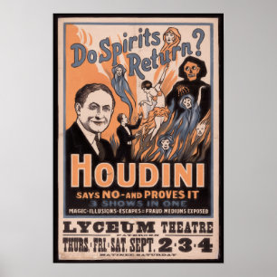 Återkommer sprit? Houdini säger nej Poster