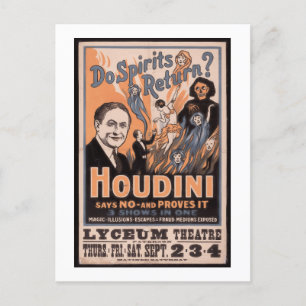 Återkommer sprit? Houdini säger nej Vykort