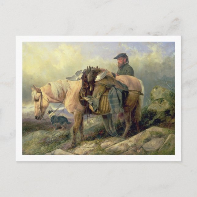 Återkomst från Backe, 1868 Vykort (Framsida)