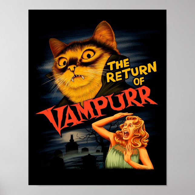 Återkomsten av Vampurr |Adapter Cat Poster (Framsidan)