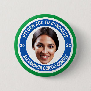 Återlämna AOC till kongressen 2022 Button Knapp