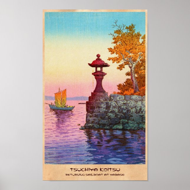 Återlämnande av segelbåt i Yabase Tsuchiya Koitsu  Poster (Framsidan)