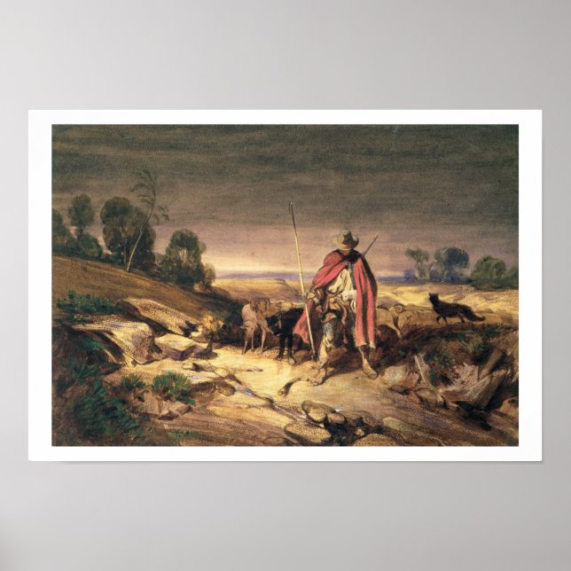 Återlämnande av Shepherd (pennan och brun bläck, w Poster (Framsidan)