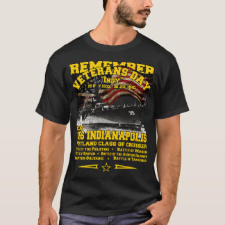 ÅTERMEDLEM USS Indianapolis CLCA35 Cruiser T Shirt