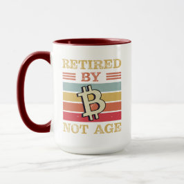 Återpensionerad av Bitcoin Not Age Crypto Investme Mugg