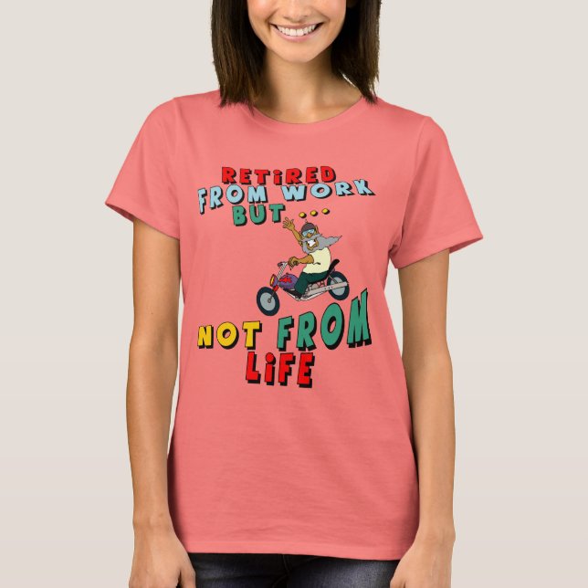 Återpensionerad från arbete t-shirt (Framsida)
