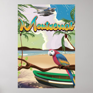 Återreseaffisch för Montserrat Poster