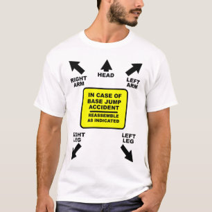 Återsamla Base Jump Olycka Rolig Tröja Humor