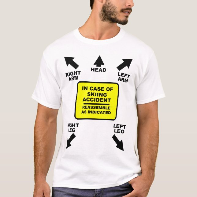 Återsamla Skidakolycka Rolig Tröja Humor (Framsida)