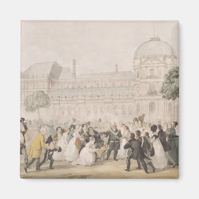 Återsändande av Louis XVIII till Paris den 8 juli  Magnet (Framsidan)