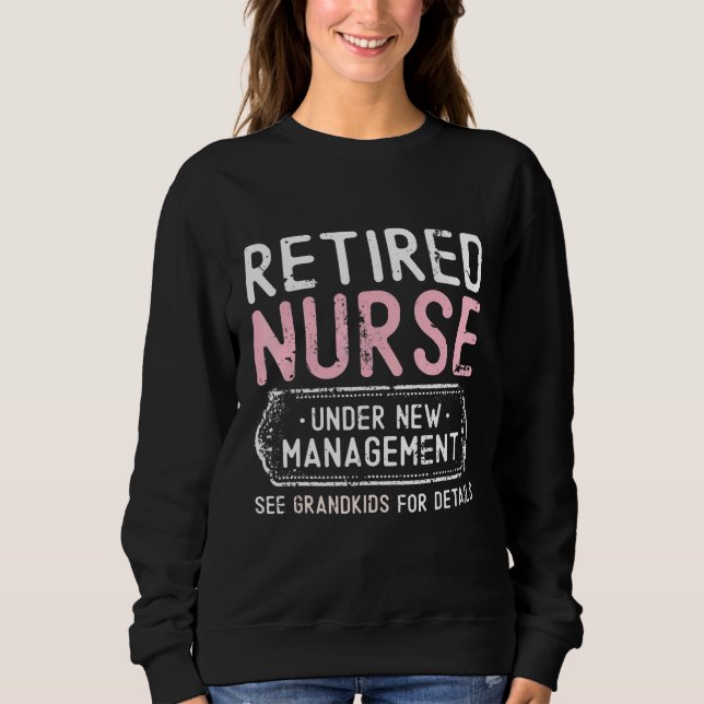 Återsjuksköterska under Ny förvaltning Se Barnbarn T Shirt (Framsida)