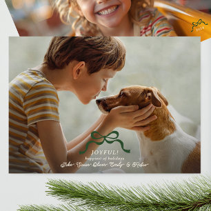 återskapa grönten christmas för modern trendig julkort