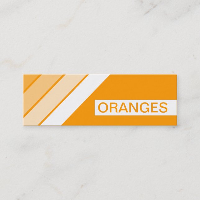 återskapa ORANGAR Mini Visitkort (Framsida)
