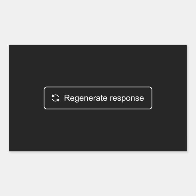 Återskapa svarsmärkning rektangulärt klistermärke (Framsida)