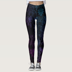ÅterskapaVilda Sak Shimmery BluPurple Asymmetrical Leggings