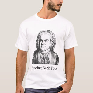 Återställ Bach Ansikte Classical Music Composer T Shirt