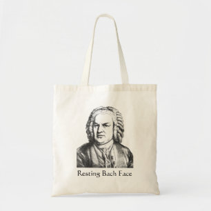 Återställ Bach Ansikte Classical Music Composer Tygkasse