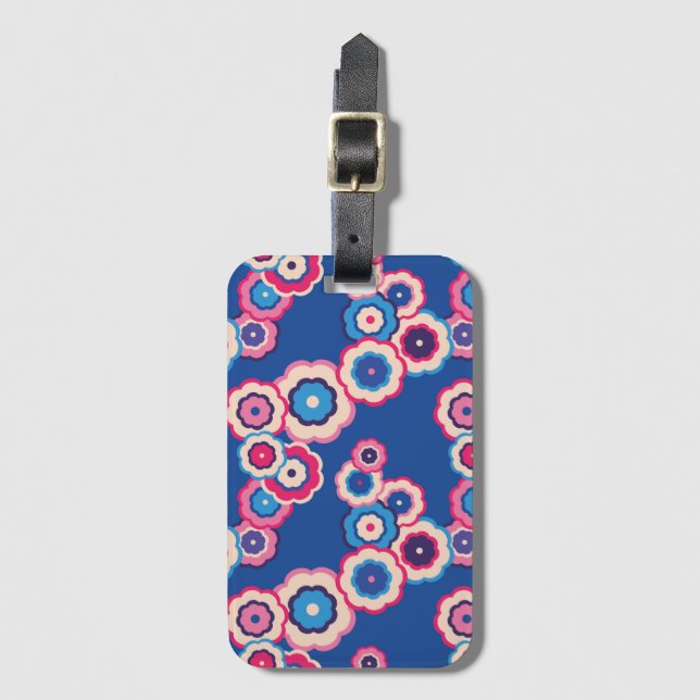 Återställ Blommönster Bagagebricka (Framsida vertikal)