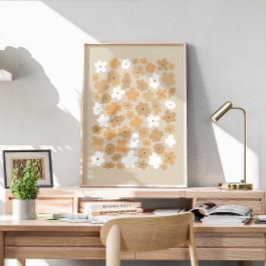 Återställ blommönster poster