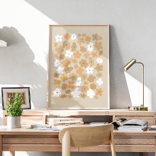 Återställ blommönster poster