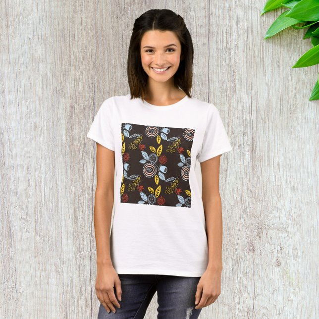 Återställ Blommönster T Shirt (Skapare uppladdad)