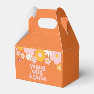 Återställ den unga vilden för Blommigt med tre föd Presentaskar