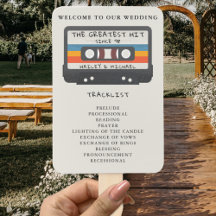 Återställ det Underbarare Slå kassettBröllopsprogr