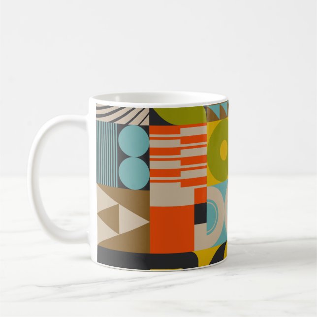 Återställ framtida inspirerade teckningar av abstr kaffemugg (Vänster)