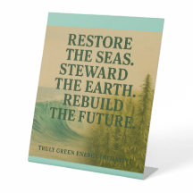 Återställ haven. Stega jorden. Återskapa..