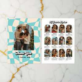 Återställ Helgdag "År i granskning" Tack Kort