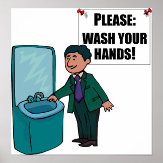 Återställ inloggning Tvätta Händer Poster