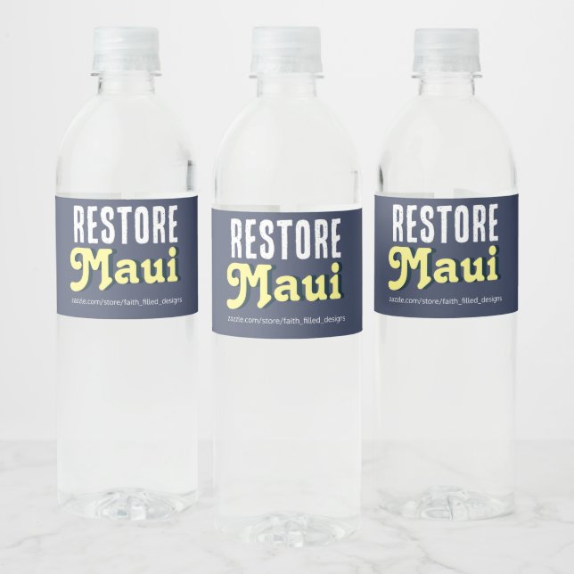 Återställ Maui Vattenflaskor Etikett (Flaskor)
