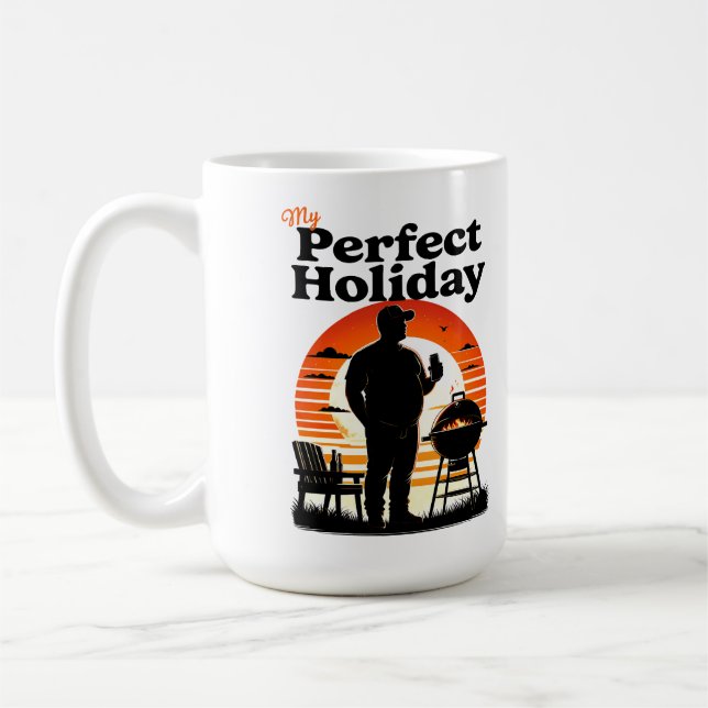 Återställ Mörk för min Perfekt Helgdag Kaffemugg (Vänster)