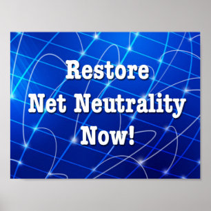 Återställ nätneutralitet nu! poster