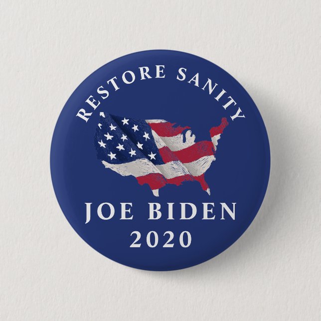 Återställ Sanity Joe Biden 2020 Knapp (Framsida)